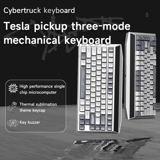 MX-Tesla Wireless Hot Swappable Mechanical Gaming Keyboard RGB Aluminum Frame
