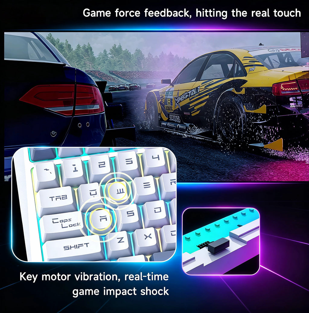 MX-Tesla Wireless Hot Swappable Mechanical Gaming Keyboard RGB Aluminum Frame