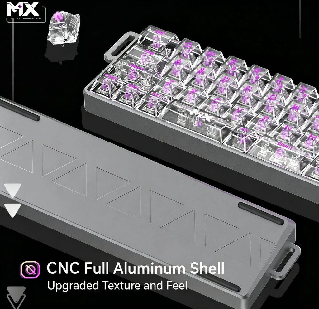 MX-Z40 All-Aluminum Magnetic Switch Custom RGB Keyboard – Aluminum Alloy Case, 40% Layout, 49 Keys
