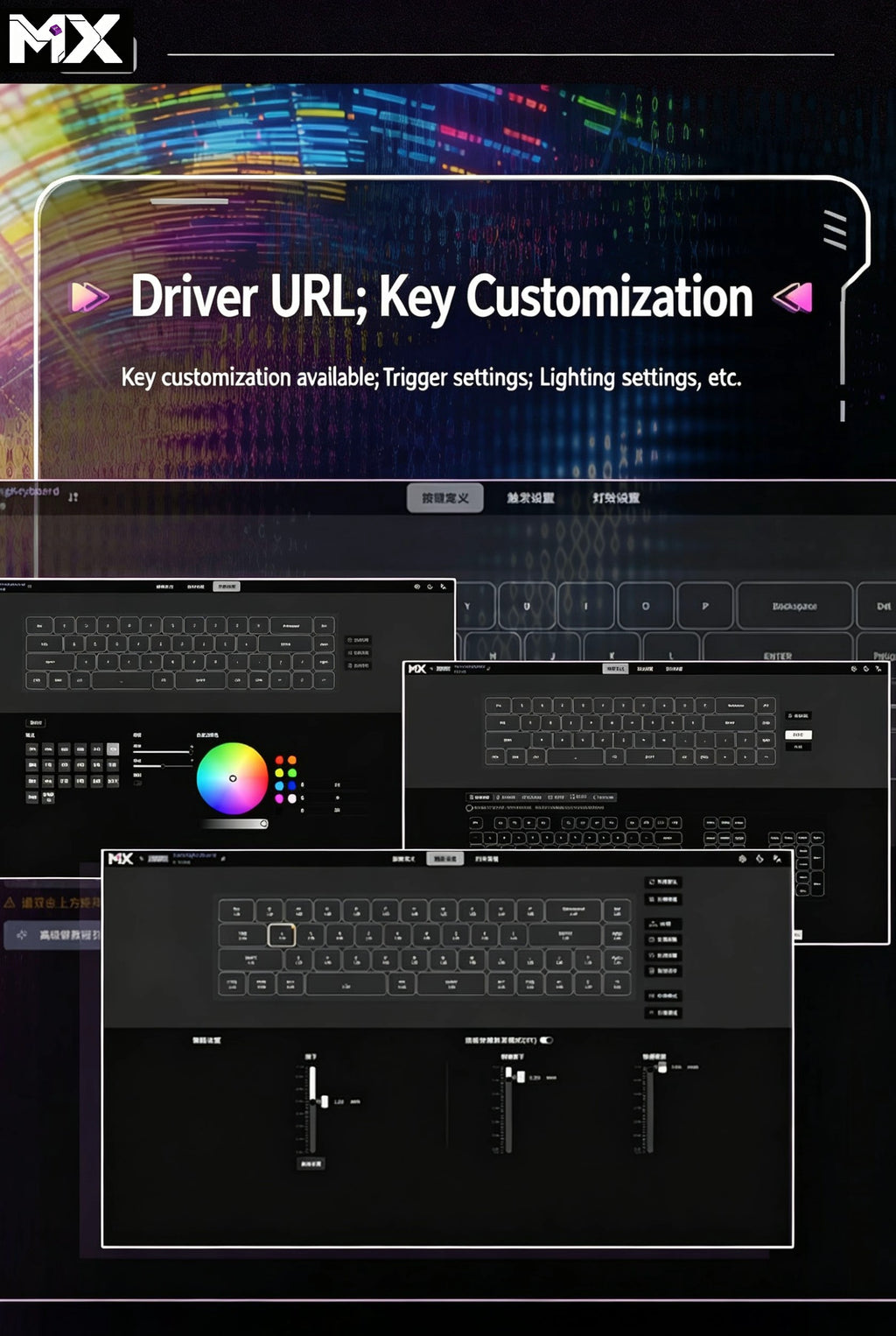 MX-Z40 All-Aluminum Magnetic Switch Custom RGB Keyboard – Aluminum Alloy Case, 40% Layout, 49 Keys