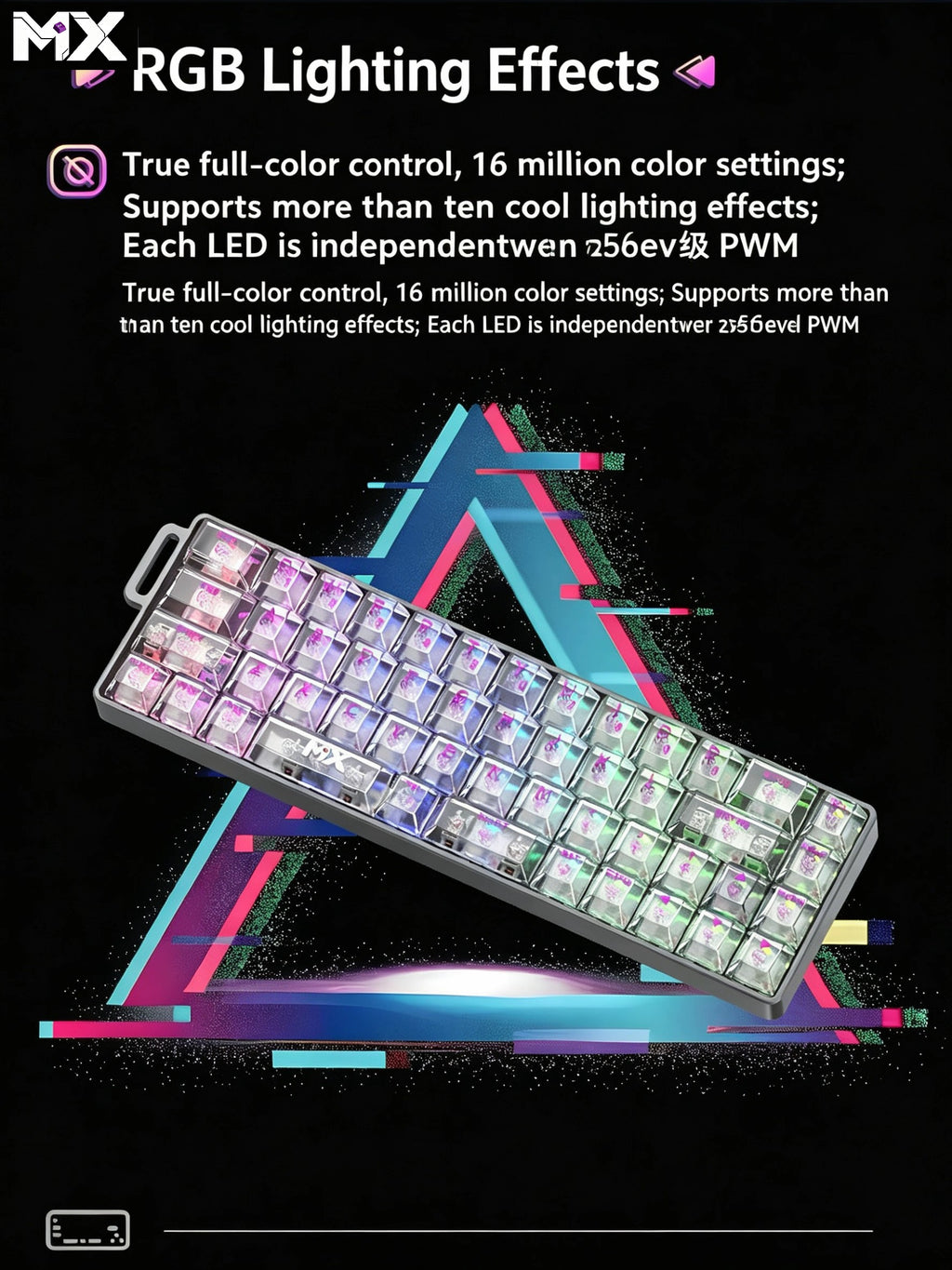MX-Z40 All-Aluminum Magnetic Switch Custom RGB Keyboard – Aluminum Alloy Case, 40% Layout, 49 Keys