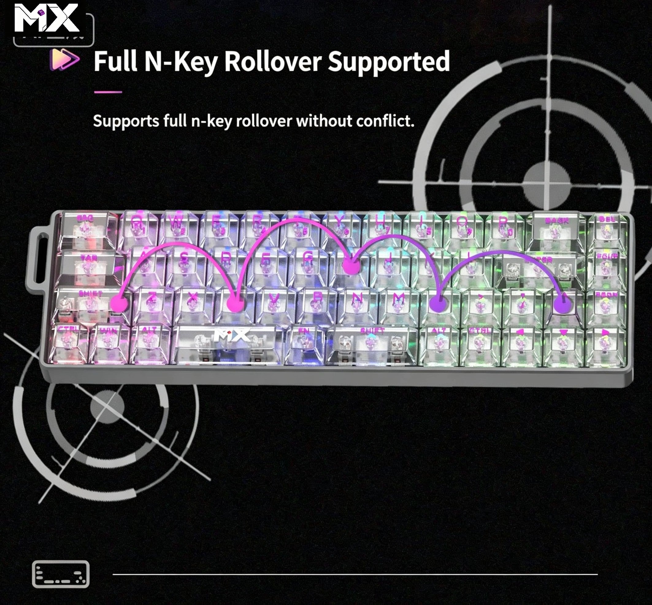 MX-Z40 All-Aluminum Magnetic Switch Custom RGB Keyboard – Aluminum Alloy Case, 40% Layout, 49 Keys
