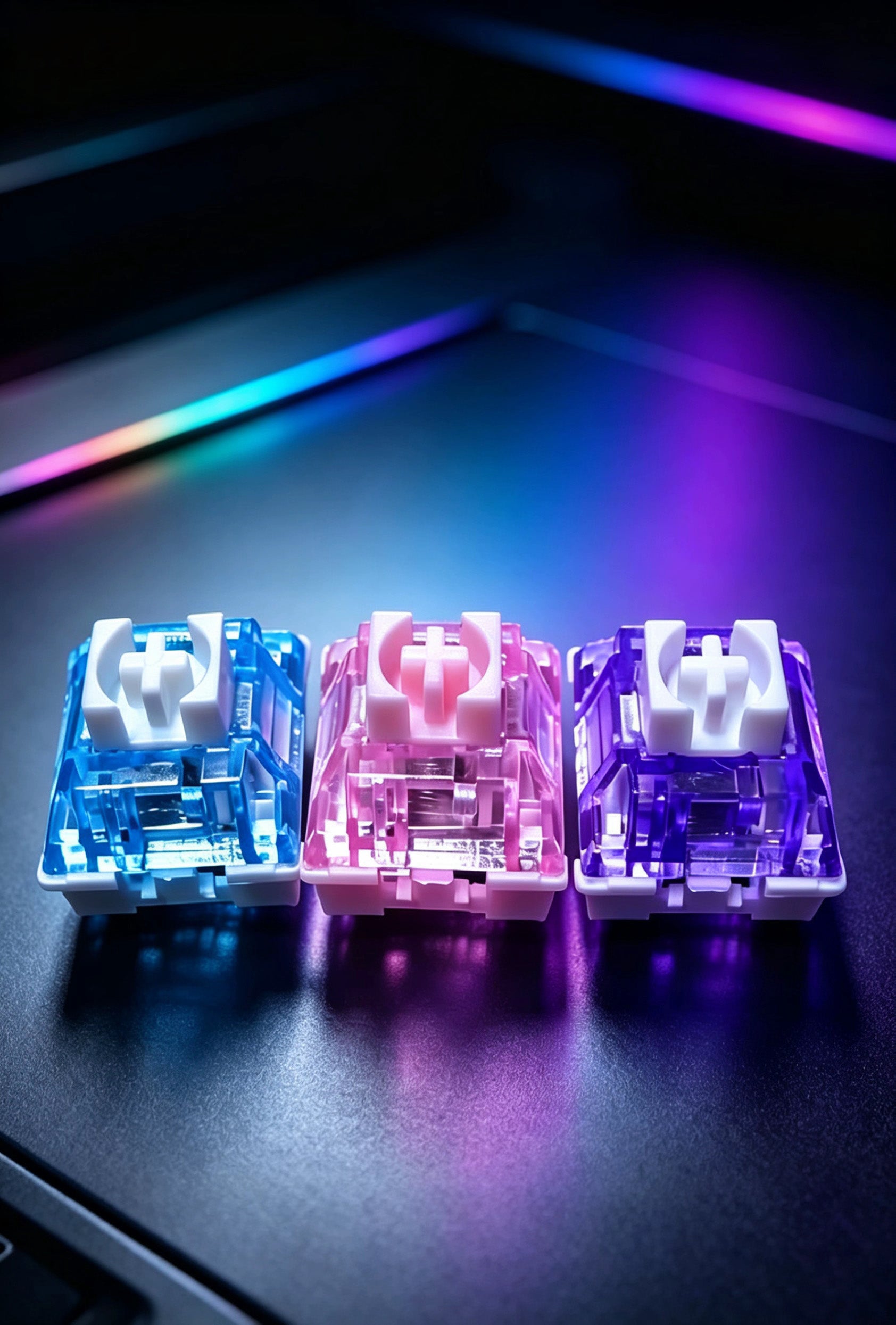 MX-style tactile magnetic switch (Lingyin Switch) for custom keyboards.