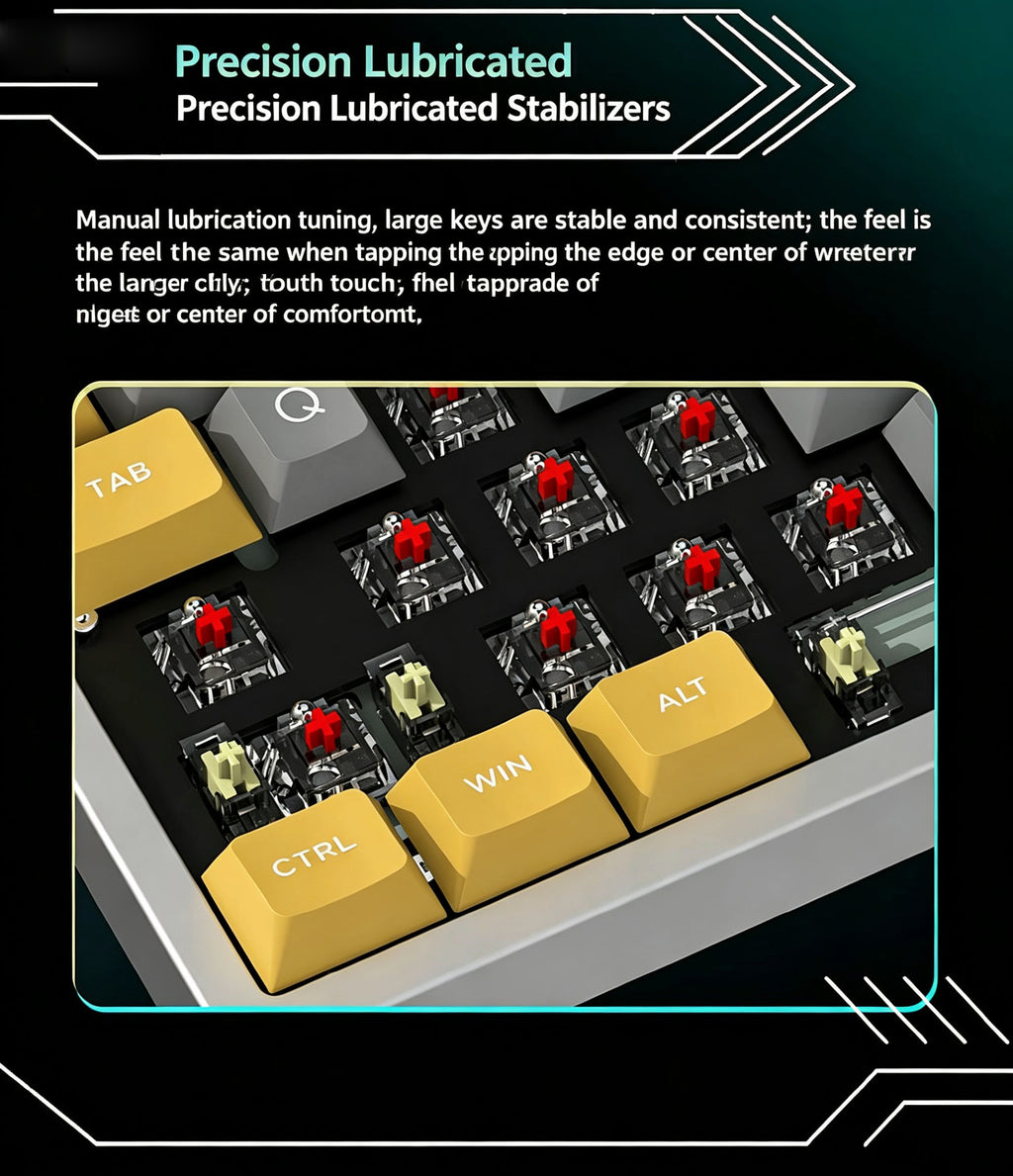 MX-KG20Custom mechanical keyboard, aluminum alloy case, display screen, 81 keys.