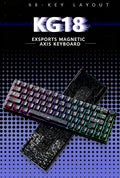 Mx68 Carbon Fiber Texture RGB Magnetic Switch Keyboard – 68-Key, Hot-Swappable, Portable Compact Keyboard for Gaming, Esports, and Office Use