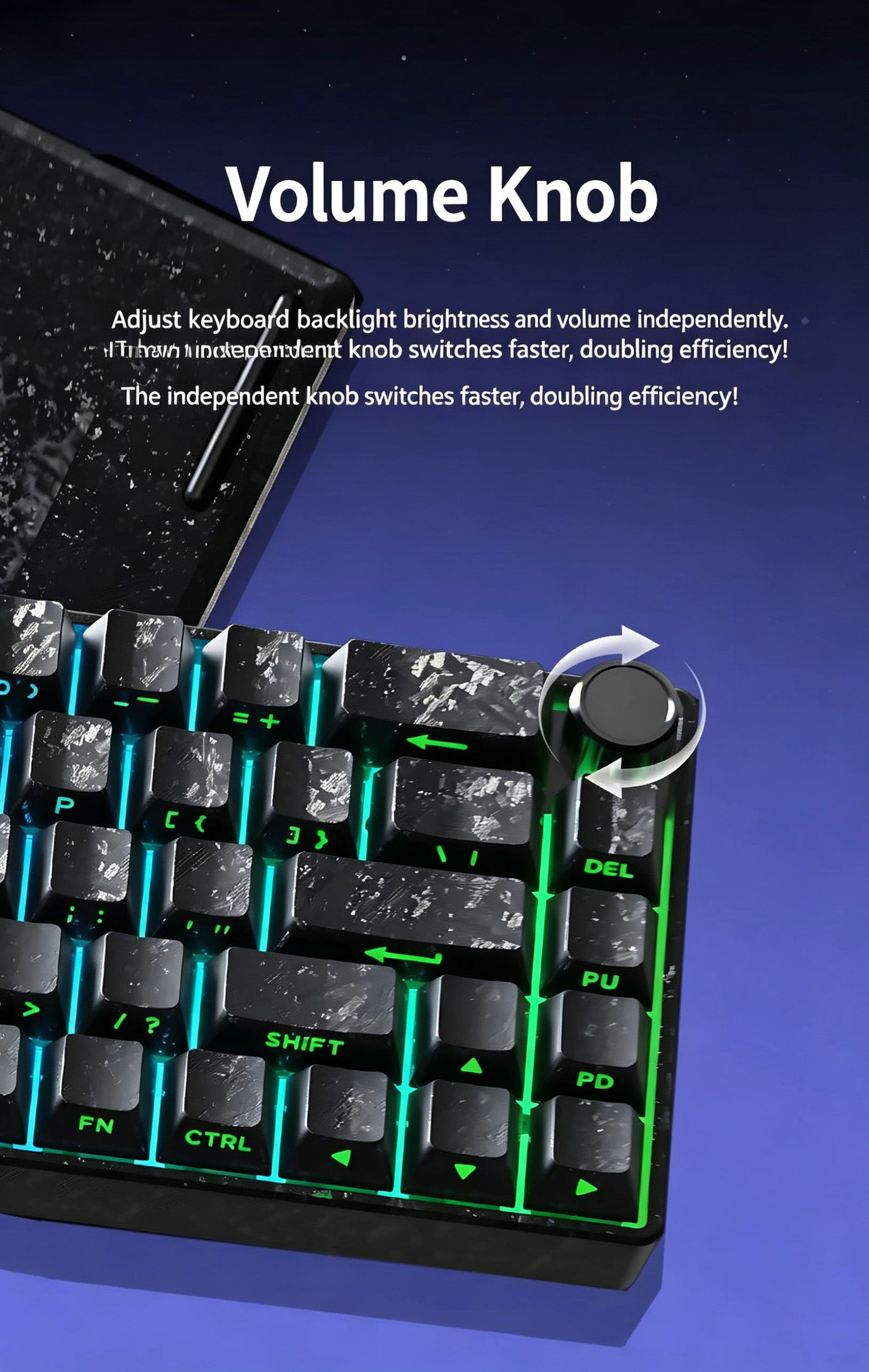 Mx68 Carbon Fiber Texture RGB Magnetic Switch Keyboard – 68-Key, Hot-Swappable, Portable Compact Keyboard for Gaming, Esports, and Office Use